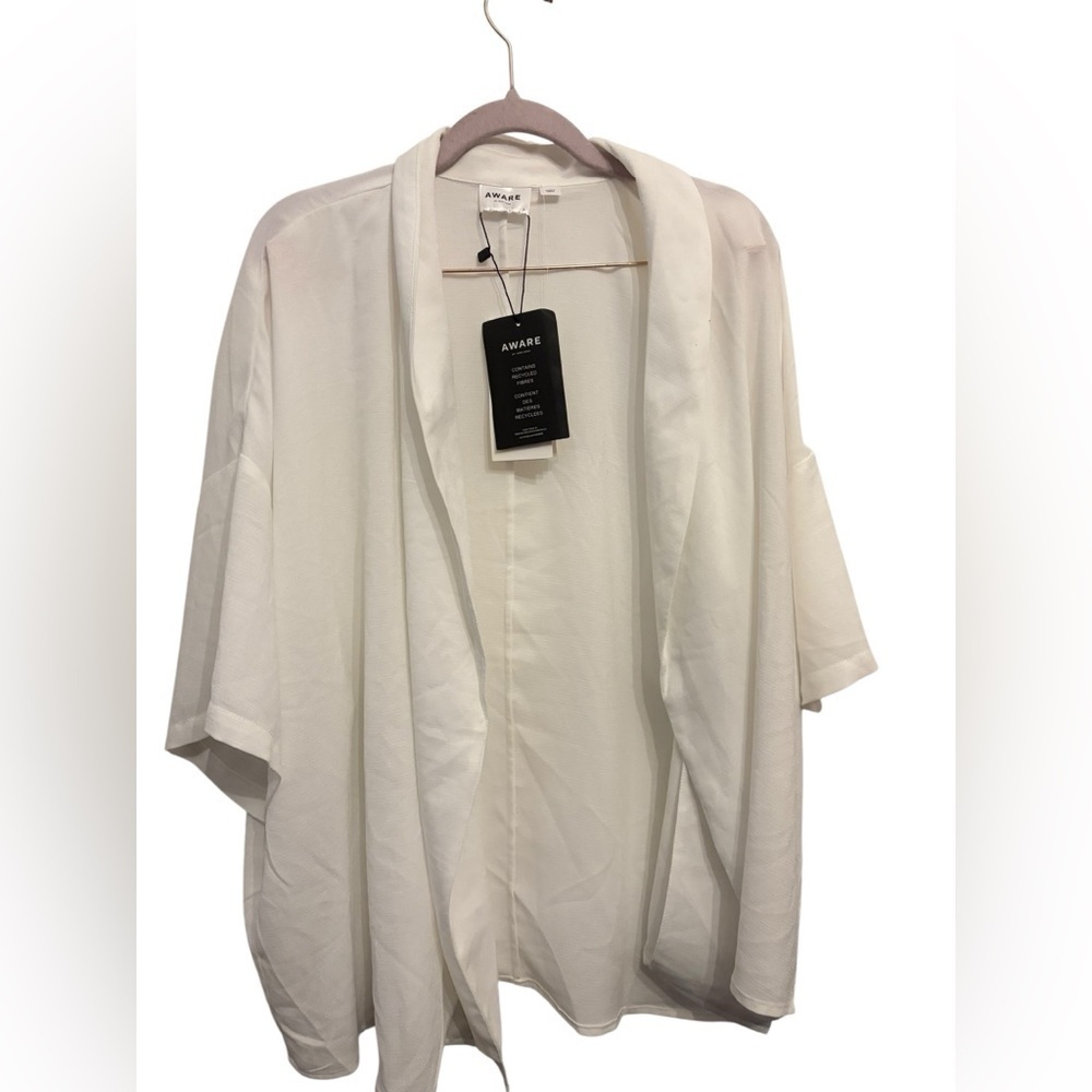 Aware Women's Classic White Cardigan